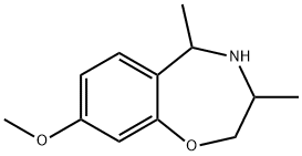 1,4-Benzoxazepine,2,3,4,5-tetrahydro-8-methoxy-3,5-dimethyl-(9CI) 结构式