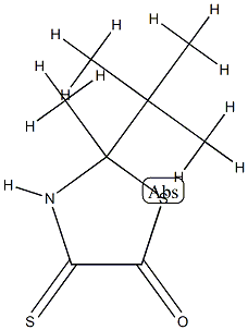 5-Thiazolidinone,2-(1,1-dimethylethyl)-2-methyl-4-thioxo-(9CI) 结构式