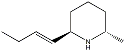 Piperidine, 2-(1-butenyl)-6-methyl-, (2R,6S)-rel- (9CI) 结构式