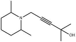3-Pentyn-2-ol,5-(2,6-dimethyl-1-piperidinyl)-2-methyl-(9CI) 结构式