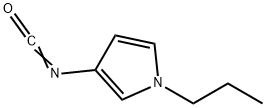1H-Pyrrole,3-isocyanato-1-propyl-(9CI) 结构式