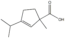 2-Cyclopentene-1-carboxylicacid,3-isopropyl-1-methyl-(5CI) 结构式