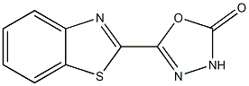 1,3,4-Oxadiazol-2(3H)-one,5-(2-benzothiazolyl)-(9CI) 结构式