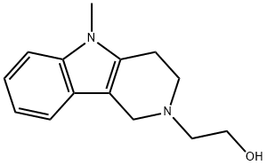2H-Pyrido[4,3-b]indole-2-ethanol,1,3,4,5-tetrahydro-5-methyl-(9CI) 结构式