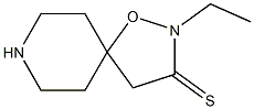 1-Oxa-2,8-diazaspiro[4.5]decane-3-thione,2-ethyl-(9CI) 结构式