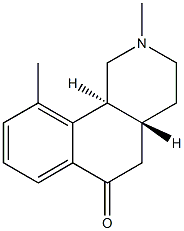 Benz[h]isoquinolin-6(2H)-one, 1,3,4,4a,5,10b-hexahydro-2,10-dimethyl-, (4aR,10bS)-rel- (9CI) 结构式