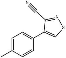 3-Isothiazolecarbonitrile,4-(4-methylphenyl)-(9CI) 结构式