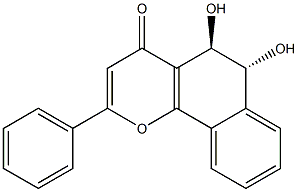 alpha-naphthoflavone-5,6-dihydrodiol 结构式