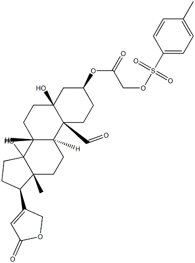 strophanthidin-3-tosyloxyacetate 结构式