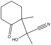 Cyclohexaneacetonitrile,  -alpha--hydroxy--alpha-,1-dimethyl-2-oxo- 结构式