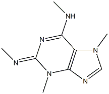 2H-Purin-6-amine,3,7-dihydro-N,3,7-trimethyl-2-(methylimino)-(9CI) 结构式