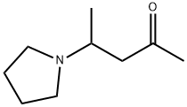 2-Pentanone,4-(1-pyrrolidinyl)-(9CI) 结构式