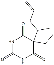 2,4,6(1H,3H,5H)-Pyrimidinetrione,5-ethyl-5-(1-methyl-3-butenyl)-(9CI) 结构式