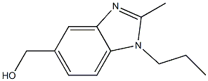 1H-Benzimidazole-5-methanol,2-methyl-1-propyl-(9CI) 结构式