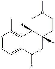 Benz[h]isoquinolin-6(2H)-one, 1,3,4,4a,5,10b-hexahydro-2,10-dimethyl-, (4aR,10bR)-rel- (9CI) 结构式