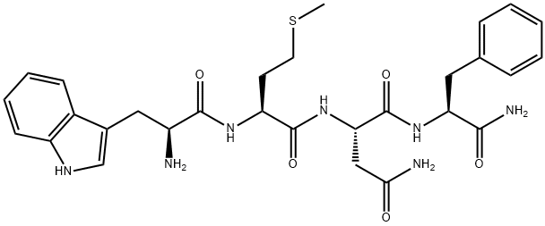 H-TRP-MET-ASN-PHE-NH2 结构式