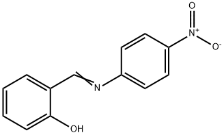 2-{[(4-nitrophenyl)imino]methyl}phenol 结构式