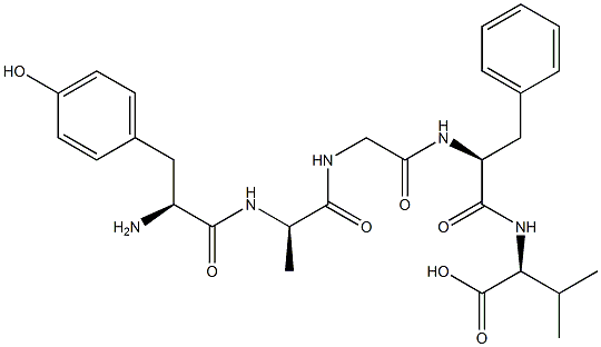 enkephalin, Ala(2)-Val(5)- 结构式