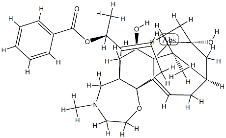 batrachotoxinin A 20-alpha-benzoate 结构式