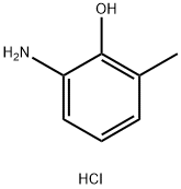 2-氨基-6-甲基苯酚盐酸盐 结构式