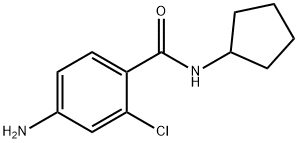 4-amino-2-chloro-N-cyclopentylbenzamide 结构式