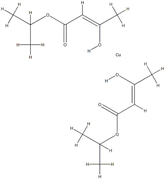 bis(isopropyl 3-oxobutanoato-O1',O3)copper 结构式
