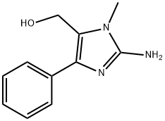 1H-Imidazole-5-methanol,2-amino-1-methyl-4-phenyl-(9CI) 结构式