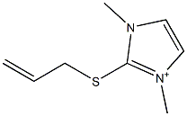 1H-Imidazolium,1,3-dimethyl-2-(2-propenylthio)-(9CI) 结构式