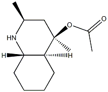 4-Quinolinol,decahydro-2,4-dimethyl-,acetate(ester),(2alpha,4alpha,4abta,8aalpha)-(9CI) 结构式