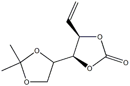 D-arabino-Hex-1-enitol, 1,2-dideoxy-5,6-O-(1-methylethylidene)-, cyclic carbonate (9CI) 结构式