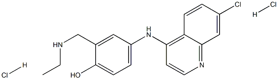 去乙基阿莫地喹盐酸盐 结构式