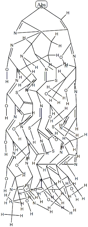 (+)-26'-Deoxo-1',2'-dihydro-26'-thioxothiostrepton 结构式