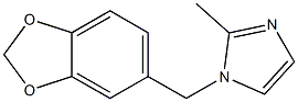 1H-Imidazole,1-(1,3-benzodioxol-5-ylmethyl)-2-methyl-(9CI) 结构式