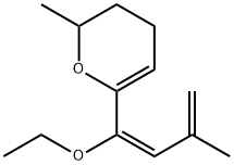 2H-Pyran,6-[(1E)-1-ethoxy-3-methyl-1,3-butadienyl]-3,4-dihydro-2-methyl-(9CI) 结构式