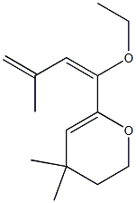 2H-Pyran,6-[(1E)-1-ethoxy-3-methyl-1,3-butadienyl]-3,4-dihydro-4,4-dimethyl-(9CI) 结构式