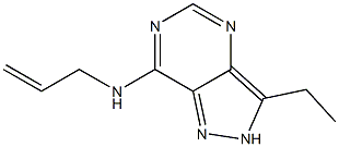 1H-Pyrazolo[4,3-d]pyrimidin-7-amine,3-ethyl-N-2-propenyl-(9CI) 结构式
