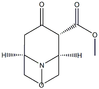 3-Oxa-9-azabicyclo[3.3.1]nonane-6-carboxylicacid,9-methyl-7-oxo-,methylester,(1R,5S,6R)-rel-(9CI) 结构式