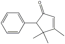 2-Cyclopenten-1-one,3,4,4-trimethyl-5-phenyl-(5CI) 结构式