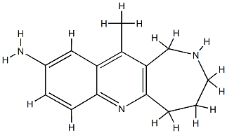 1H-Azepino[4,3-b]quinolin-9-amine,2,3,4,5-tetrahydro-11-methyl-(9CI) 结构式