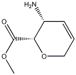 D-threo-Hex-4-enonic acid, 3-amino-2,6-anhydro-3,4,5-trideoxy-, methyl ester 结构式