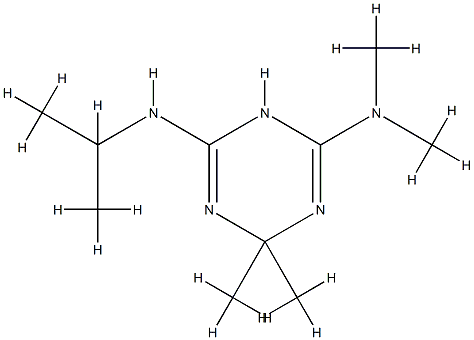 1,3,5-Triazine-2,4-diamine,1,6-dihydro-N,N,6,6-tetramethyl-N-(1-methylethyl)-(9CI) 结构式