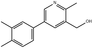 3-Pyridinemethanol,5-(3,4-dimethylphenyl)-2-methyl-(9CI) 结构式