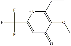 4-Pyridinol,2-ethyl-3-methoxy-6-(trifluoromethyl)-(9CI) 结构式