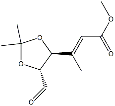 L-threo-Hex-4-enuronic acid, 4,5-dideoxy-4-methyl-2,3-O-(1-methylethylidene)-, methyl ester, (4E)- (9CI) 结构式