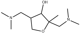 3-Furanol,2,4-bis[(dimethylamino)methyl]tetrahydro-2-methyl-(9CI) 结构式