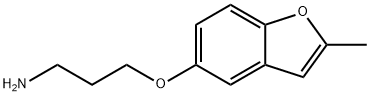 1-Propanamine,3-[(2-methyl-5-benzofuranyl)oxy]-(9CI) 结构式