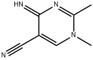 5-Pyrimidinecarbonitrile,1,4-dihydro-4-imino-1,2-dimethyl-(9CI) 结构式