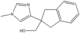 1H-Indene-2-methanol,2,3-dihydro-2-(1-methyl-1H-imidazol-4-yl)-(9CI) 结构式