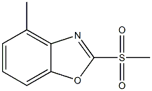 Benzoxazole,4-methyl-2-(methylsulfonyl)-(9CI) 结构式