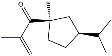 2-Propen-1-one,2-methyl-1-[(1R,3S)-1-methyl-3-(1-methylethyl)cyclopentyl]-(9CI) 结构式